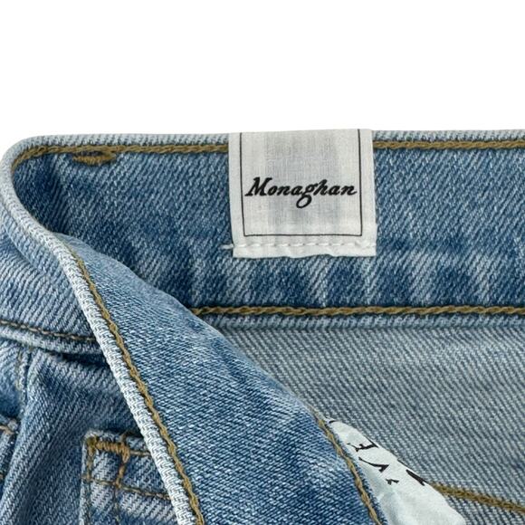 Frank & Eileen Monaghan Raw Hem High Rise Ankle Denim Jeans Womens Sz 26 - Picture 7 of 9